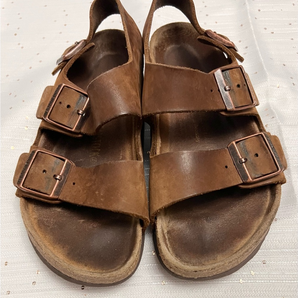 Birkenstock Milano brown sandals. Size 37.